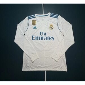 Ronaldo Real Madrid Long Sleeve Home football shirt 2017 2018 Adidas Men S Flaw*